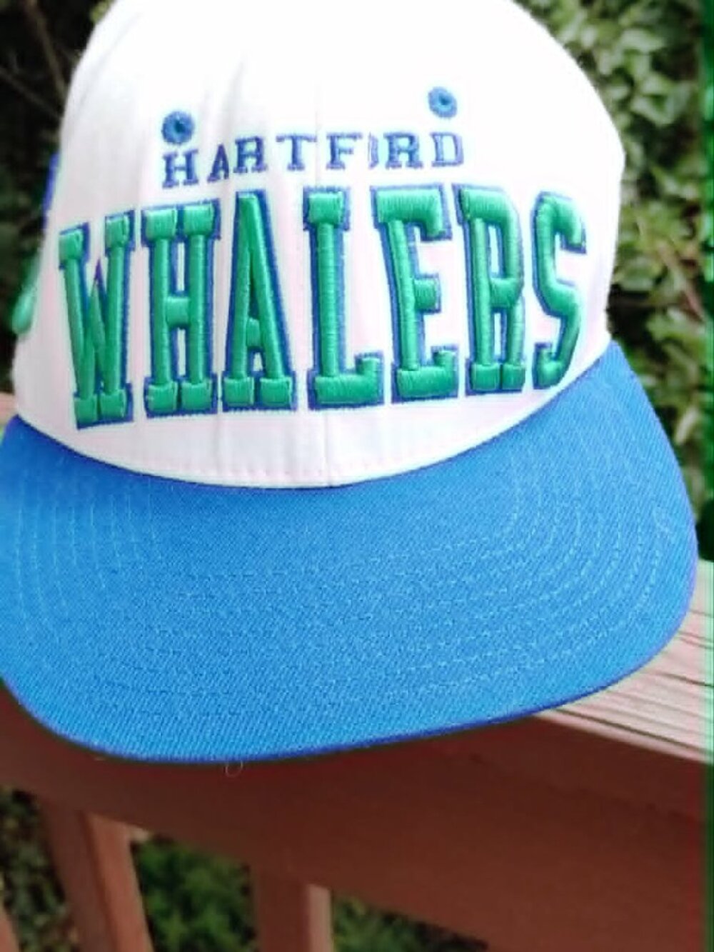 Vintage Hartford Whalers Zephyr Snapback Hat Mens NHL Hockey Adjustable Cap